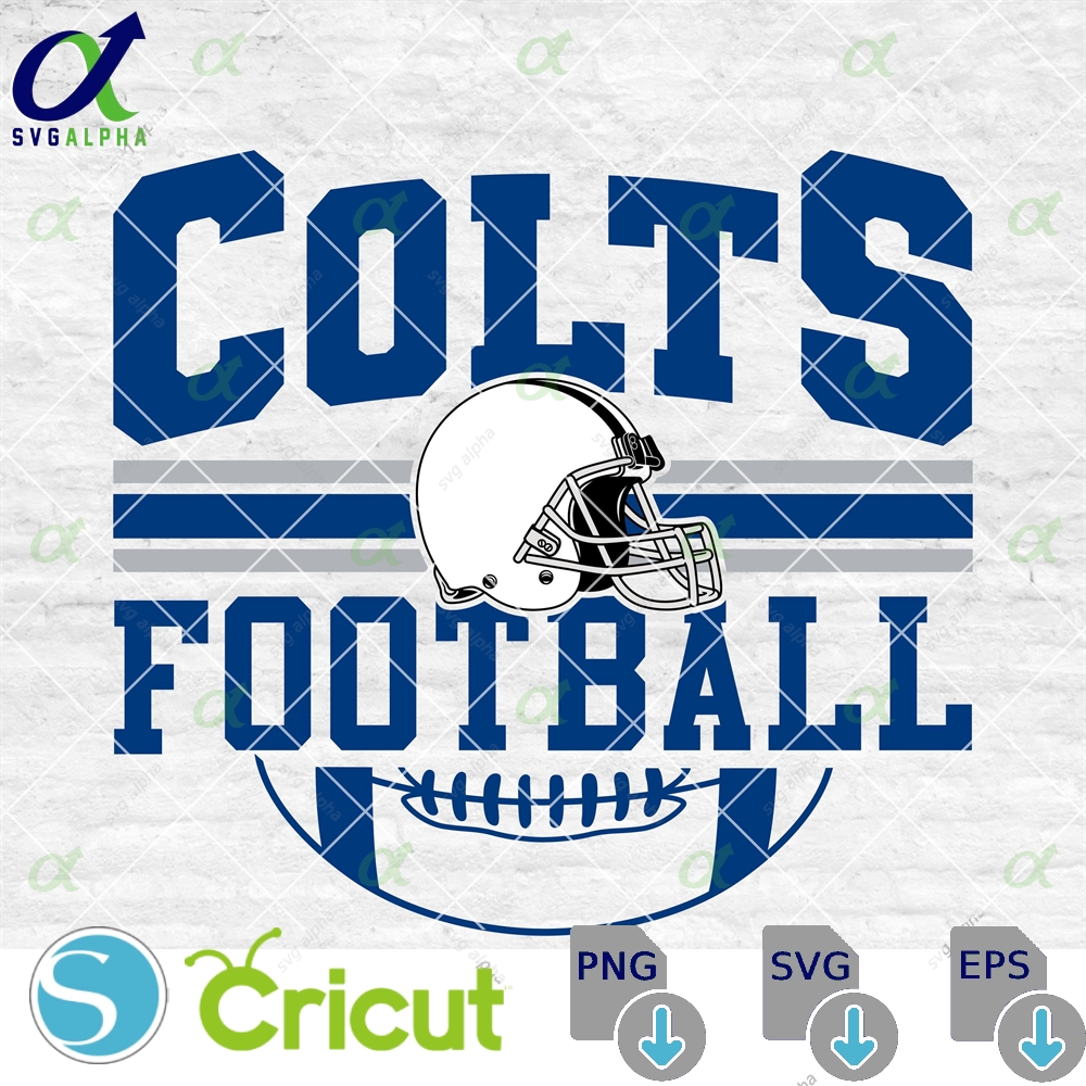Colts Football Svg Football Svg Sports Svg Football Shirt Sublimation Designs Png Dxf Jpg Eps